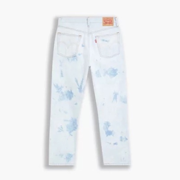 Levi’s 501 Jeans Cropped Acid Wash Denim - Picture 7 of 11